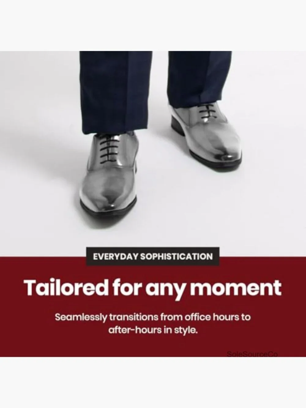 Men's Textured Cap Toe Oxford Dress Shoes, Premium PU Leather, Formal Lace-Up